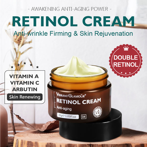 Retinol Cream – Vitamin A, C & Arbutin, Double Potency