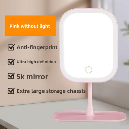 LED Desktop Makeup Mirror with Adjustable Stand