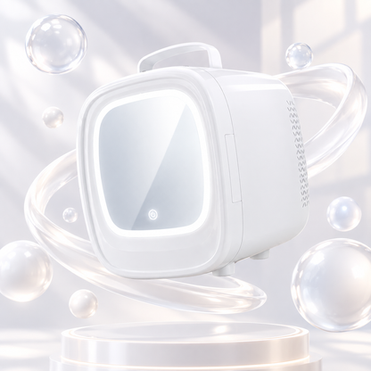 Portable Car Beauty Refrigerator with LED Mirror