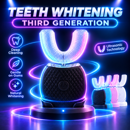 U-Shaped Electric Toothbrush – Automatic 360° Cleaning in 10 Seconds