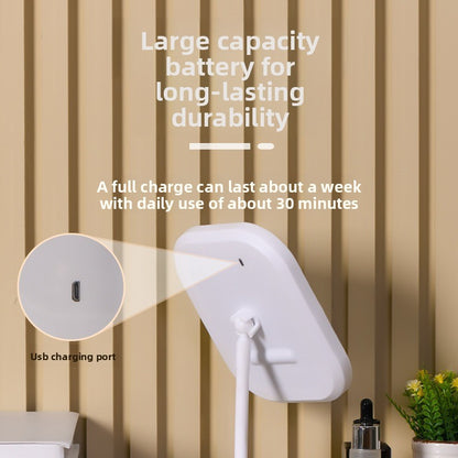 LED Desktop Makeup Mirror with Adjustable Stand